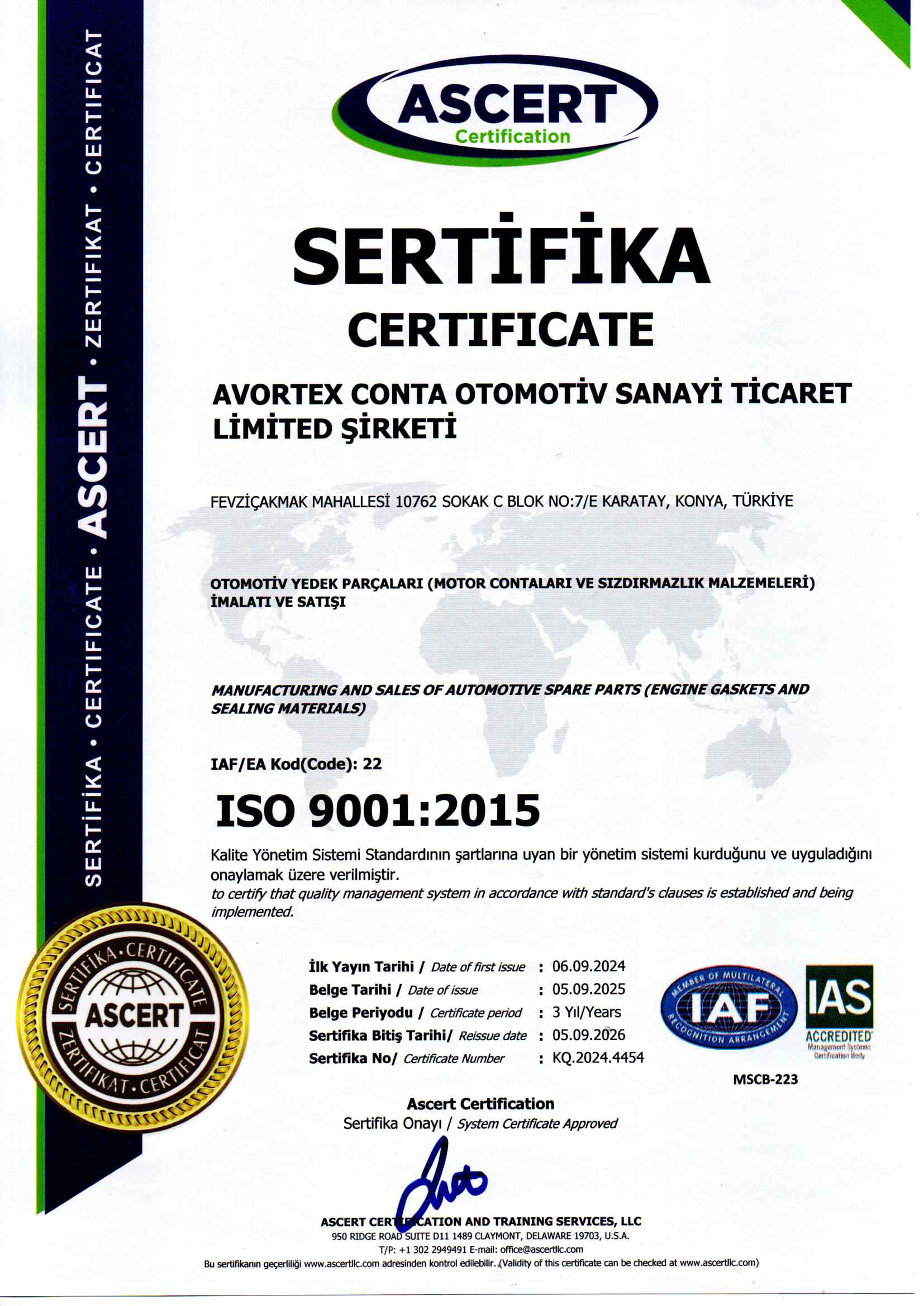 ISO Belgemiz